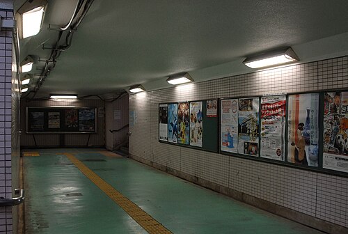 2013年7月の旧駅地下道