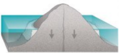 島と海底が沈下するにつれて、サンゴの成長によって裾礁が形成され、多くの場合、陸地と主礁の間には浅いラグーンができます。