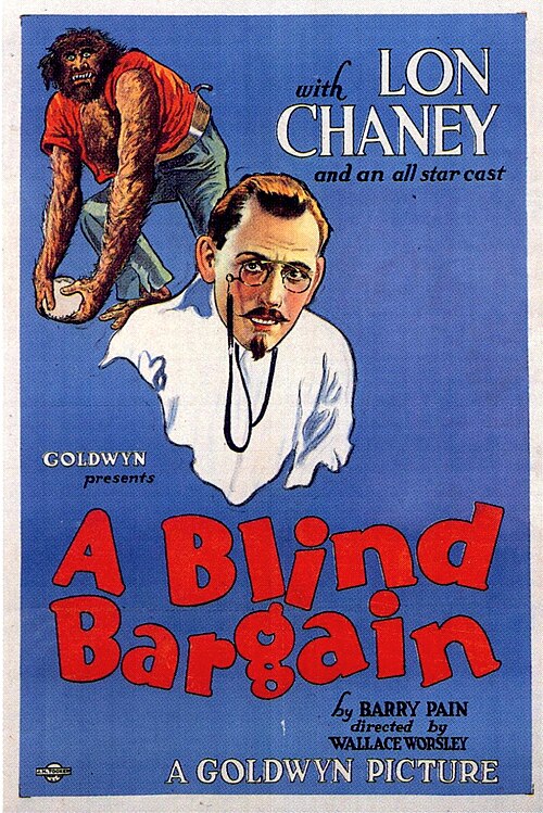 ロン・チェイニー主演『ブラインド・バーゲン』（1922年）