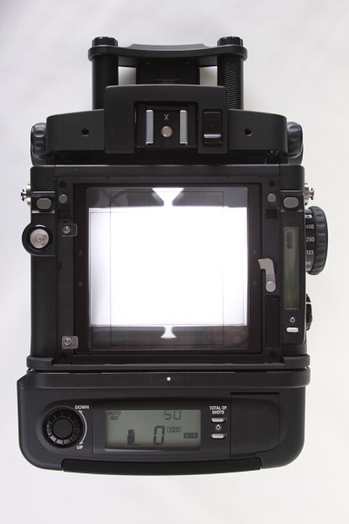 富士 GX680III プロフェッショナル ビューファインダー マスク (フォーカシング スクリーン B 付き、横長)
