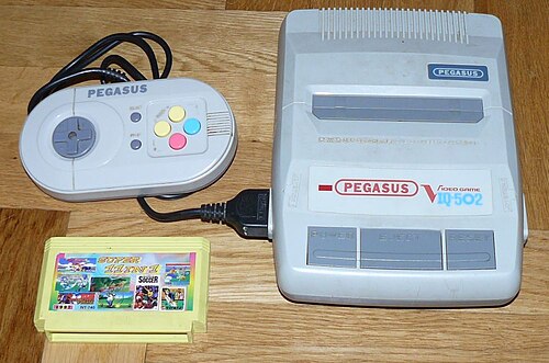 ペガサスは東欧諸国でのみ販売されたファミコンのクローン機だったが、スーパーファミコンを模したデザインだった。