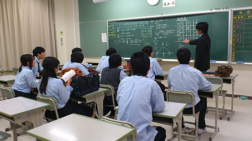学校の授業風景の写真