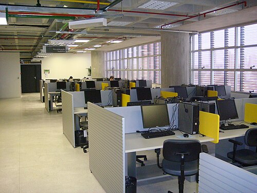 UFABC の大学院生 (修士/博士) のための共有オフィス スペース。