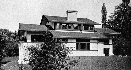 ラルフ・グリフィン邸、イリノイ州エドワーズビル、1913年、ウォルター・バーリー・グリフィン
