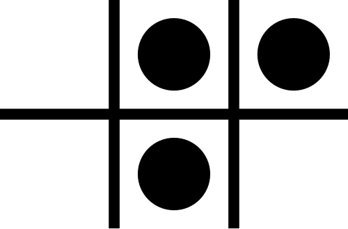 旗のさまざまな用途を示す、白黒の小さな旗章記号または絵文字