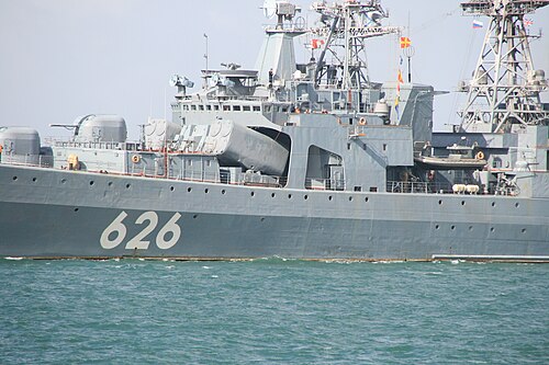 クラコフ中将に搭載されたSS-N-14 サイレックスミサイル。