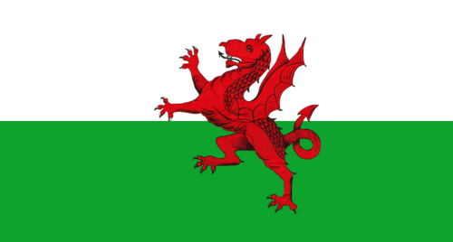 イギリス南極探検隊が使用したウェールズの旗（1910年-1913年）[31]
