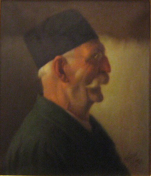 カマル・オル・モルクの横顔の肖像画、1925年