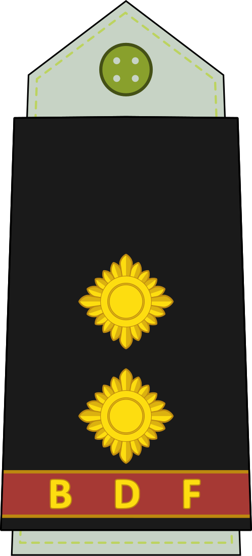 中尉（ボツワナ陸軍）