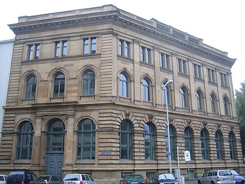 マインツ支店、Kaiserstraße 52 (arch. Hasak、Havestadt & Contag)、1892 年完成