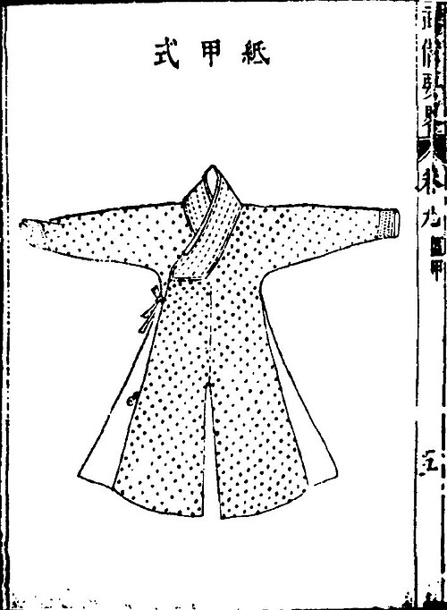 袖付き紙鎧