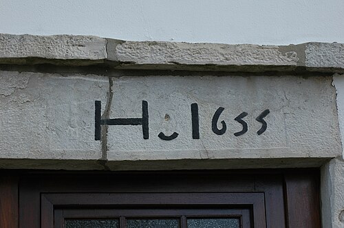 1655年製のまぐさ石