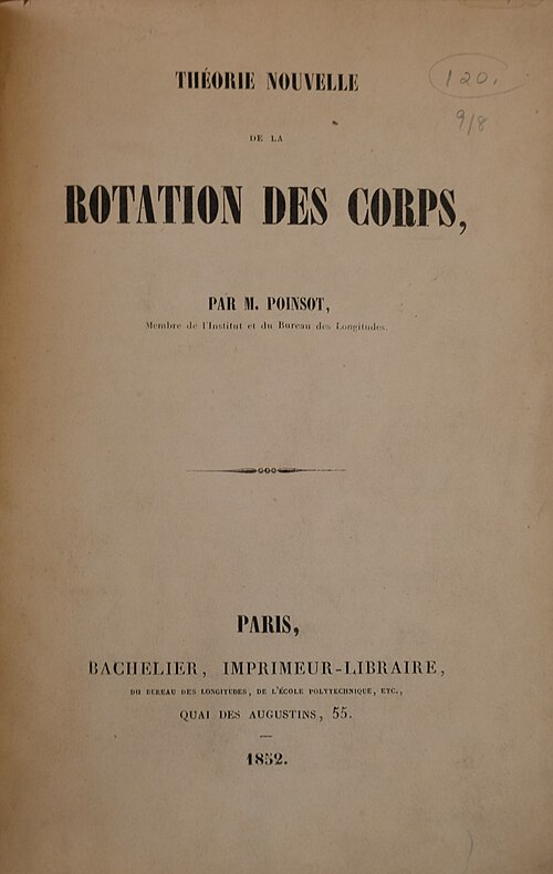 テオリ・ヌーベル・デ・ラ・ローテーション・デ・コープス (1852)