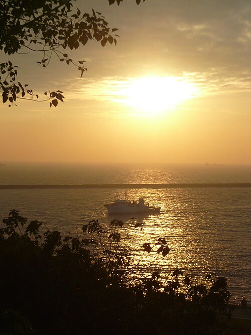 西子湾の夕日
