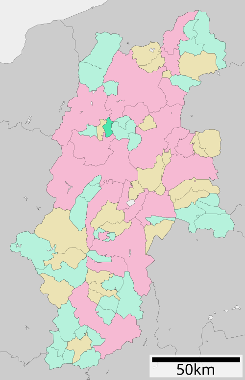 長野県生坂町の位置