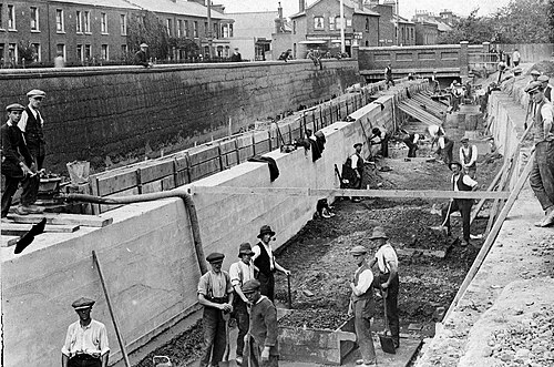 ピムズブルック運河建設 エンジェルロード 1921年
