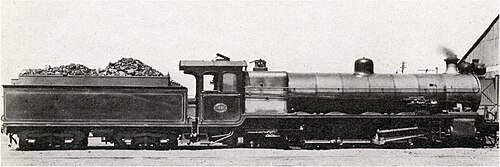 1561号機、製造時の状態、納入時のMP1型炭水車とベルペール式火室付き、1914年頃
