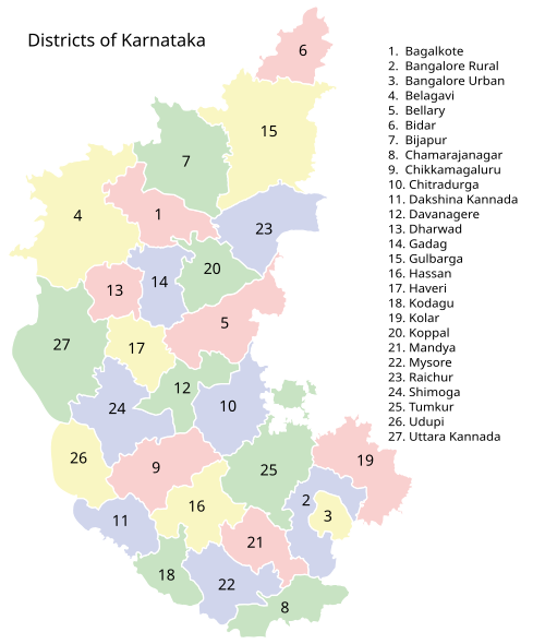 地域内の30地区の地図