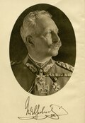 ドイツ皇帝ヴィルヘルム2世が1914年鉄十字大十字章を身に着けている。