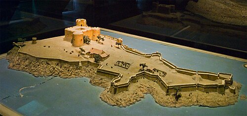 イフ城の地形図。