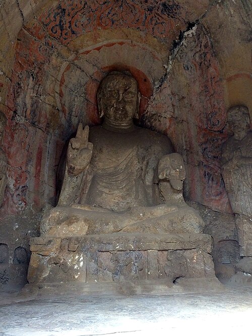 北賓陽洞後壁