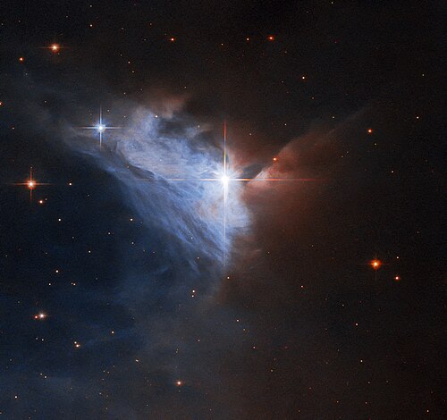 ハッブル宇宙望遠鏡が撮影した輝線星雲NGC 2313の画像。