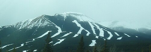2007 年 3 月のアラン山のナキスカ山の斜面