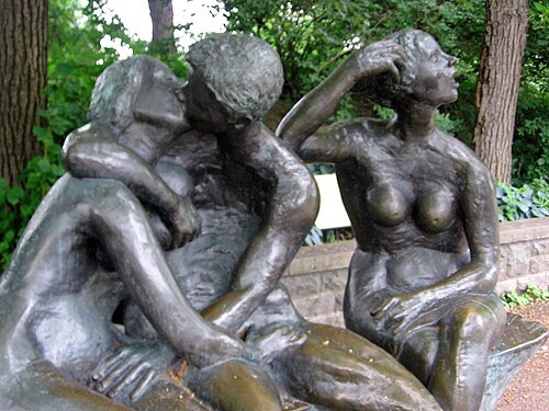 Lea Vivot の Le banc des amoureux (モントリオール植物園、モントリオール)