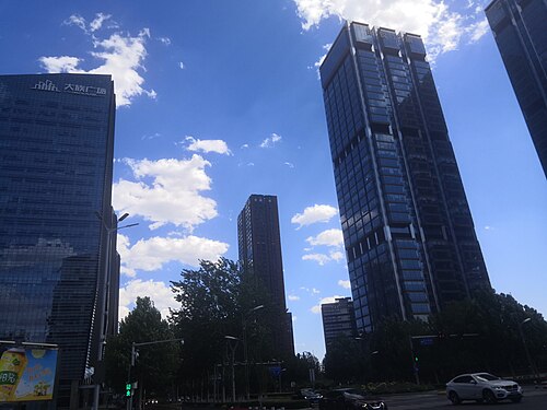 栄華中路沿いの建物、2020年