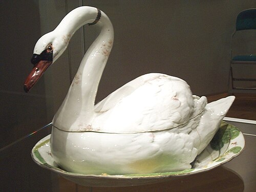 白鳥のチュリーン、チェルシー磁器、イギリス