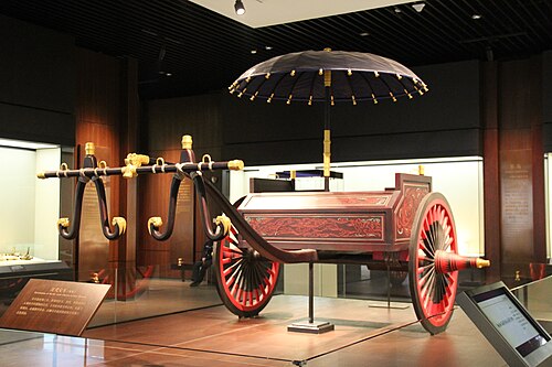 劉勝墓から出土した漢代の戦車の模型