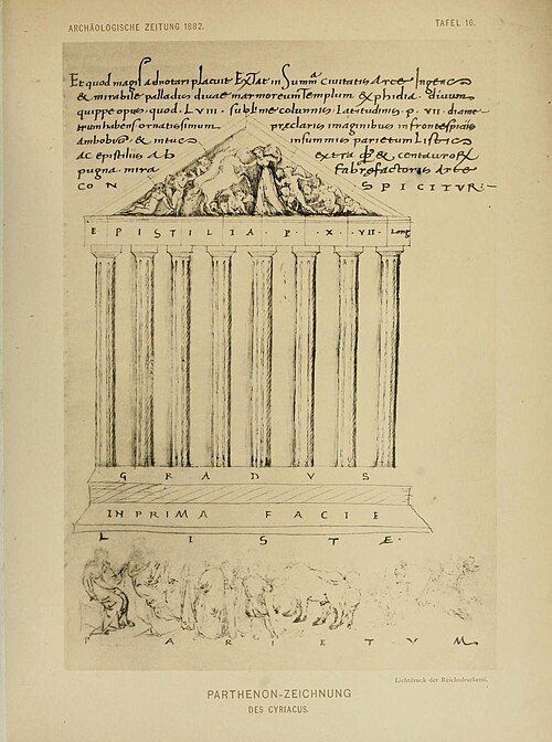 寺院の古代版画