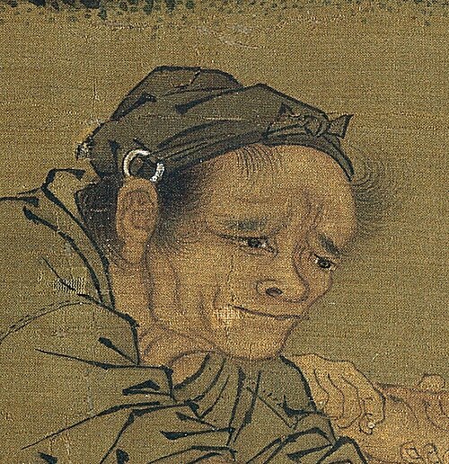 宋代には、スカーフは装飾的な輪で固定されていました。[140]