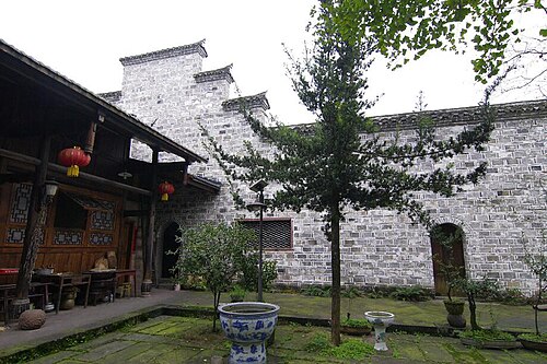四川省天泉市の茶道ルート上にある、清朝茶馬局の公式茶倉庫。