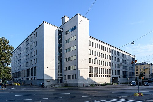 ヘルシンキの大学の建物。
