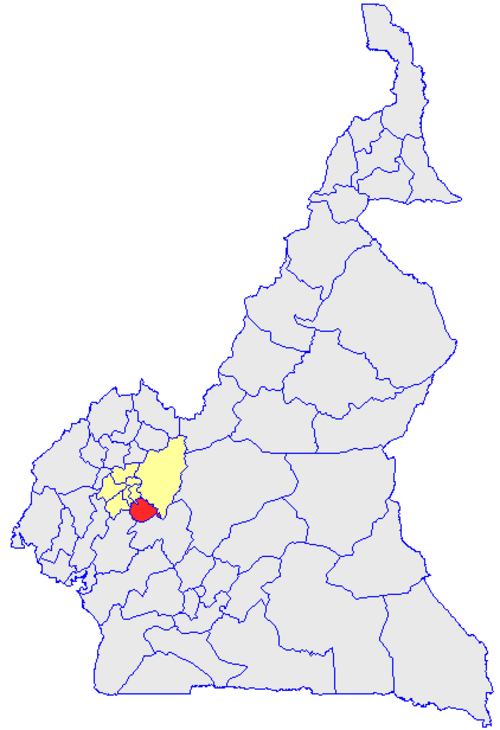 カメルーンの師団所在地