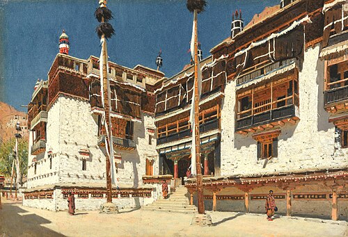 ラダックのヘミス修道院、ヴァシーリー・ヴェレシュチャーギン作（1875年）
