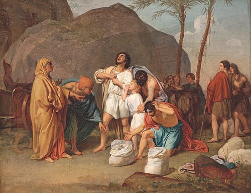 ジョセフの兄弟がベンジャミンの荷物の中に銀のゴブレットを発見、1831-1833年