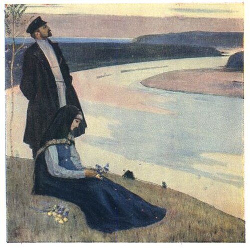 ヴォルガ川の向こう側、1905年