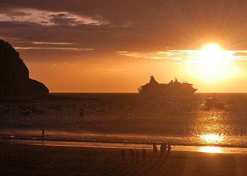 サンファンデルスル湾の夕日。