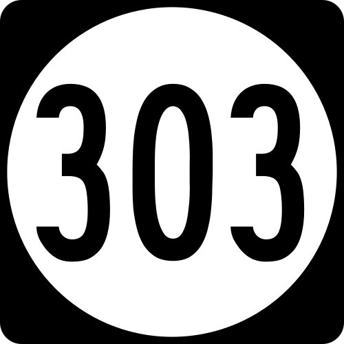ハイウェイ303の標識