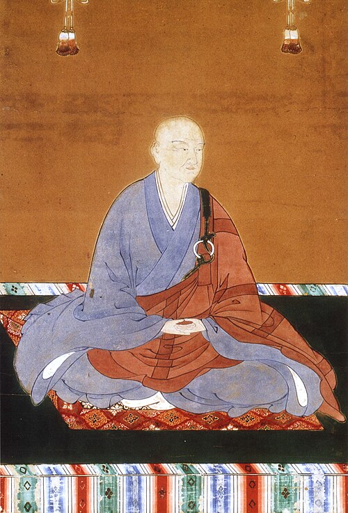 日本の光明天皇（1322-1380）。紫は日本と中国の貴族の色でした。
