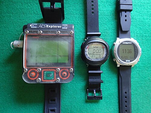 代表的なリストマウント型ダイブコンピュータ3種