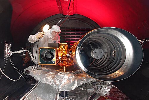 フライバイ探査機のカメラ（右がHRI、左がMRI）