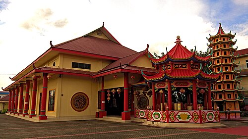 北ポンティアナックにある観音菩薩寺院。