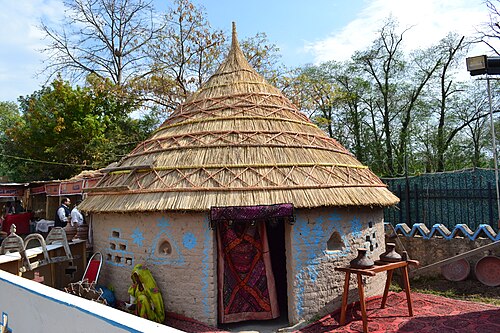 シンド州タール砂漠の小屋