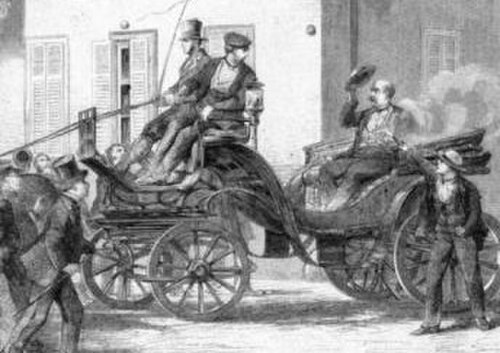 エドゥアルト・クルマン（右）は1874年にオットー・フォン・ビスマルクを銃撃した。