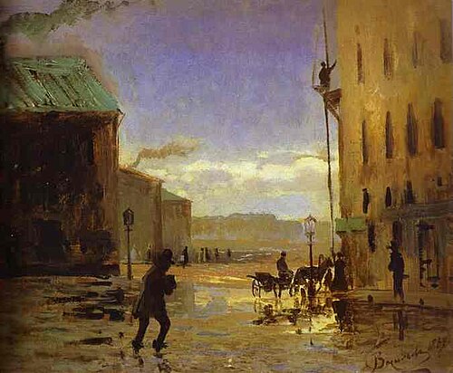 雨上がりの夜。1867年