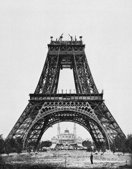 建設中のエッフェル塔（1887年8月～1889年）