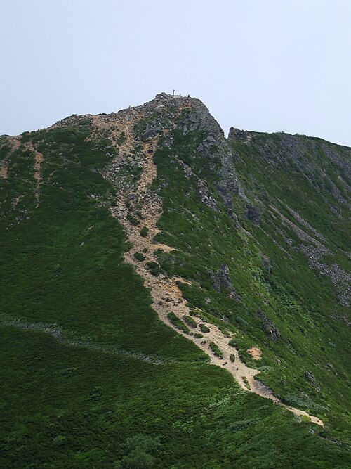 西天狗山から見た東天狗山